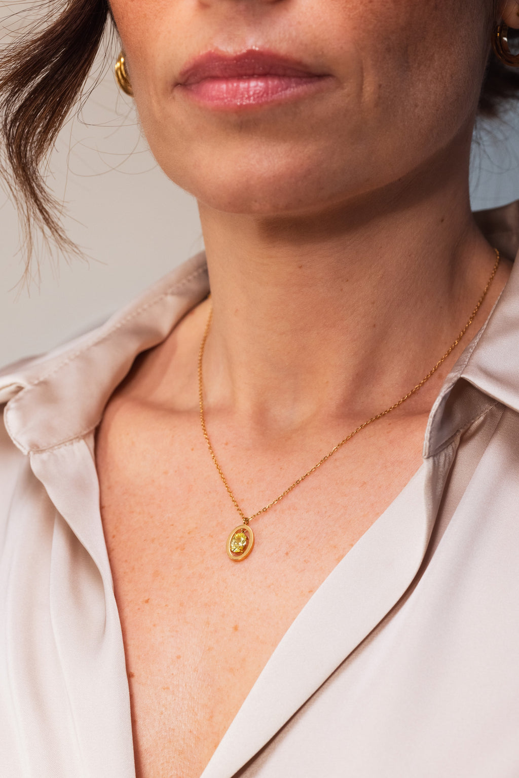 Collar Birthstone Octubre - Salud