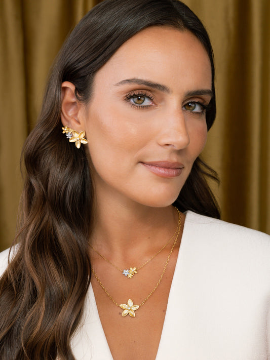 Collar Fleur Bicolor