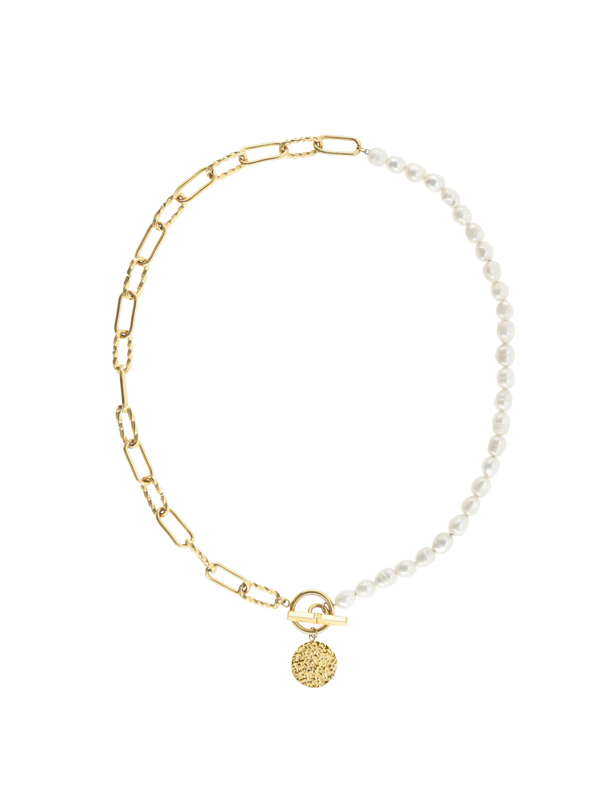 Collar Neckmess Pearly Gold