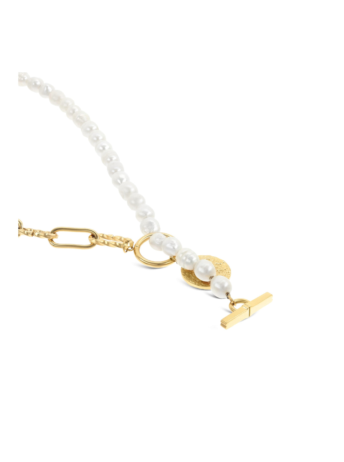 Collar Neckmess Pearly Gold