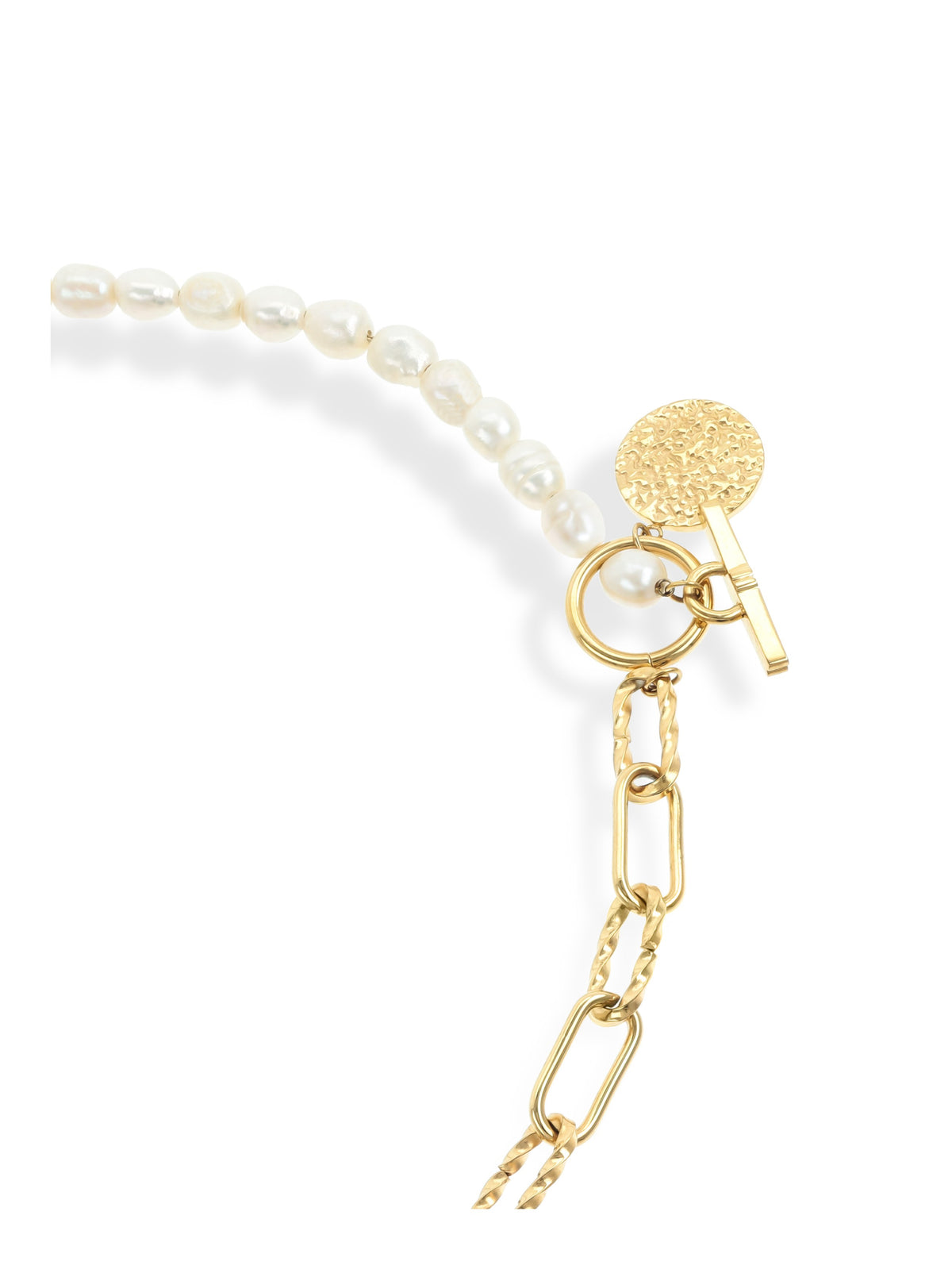 Collar Neckmess Pearly Gold
