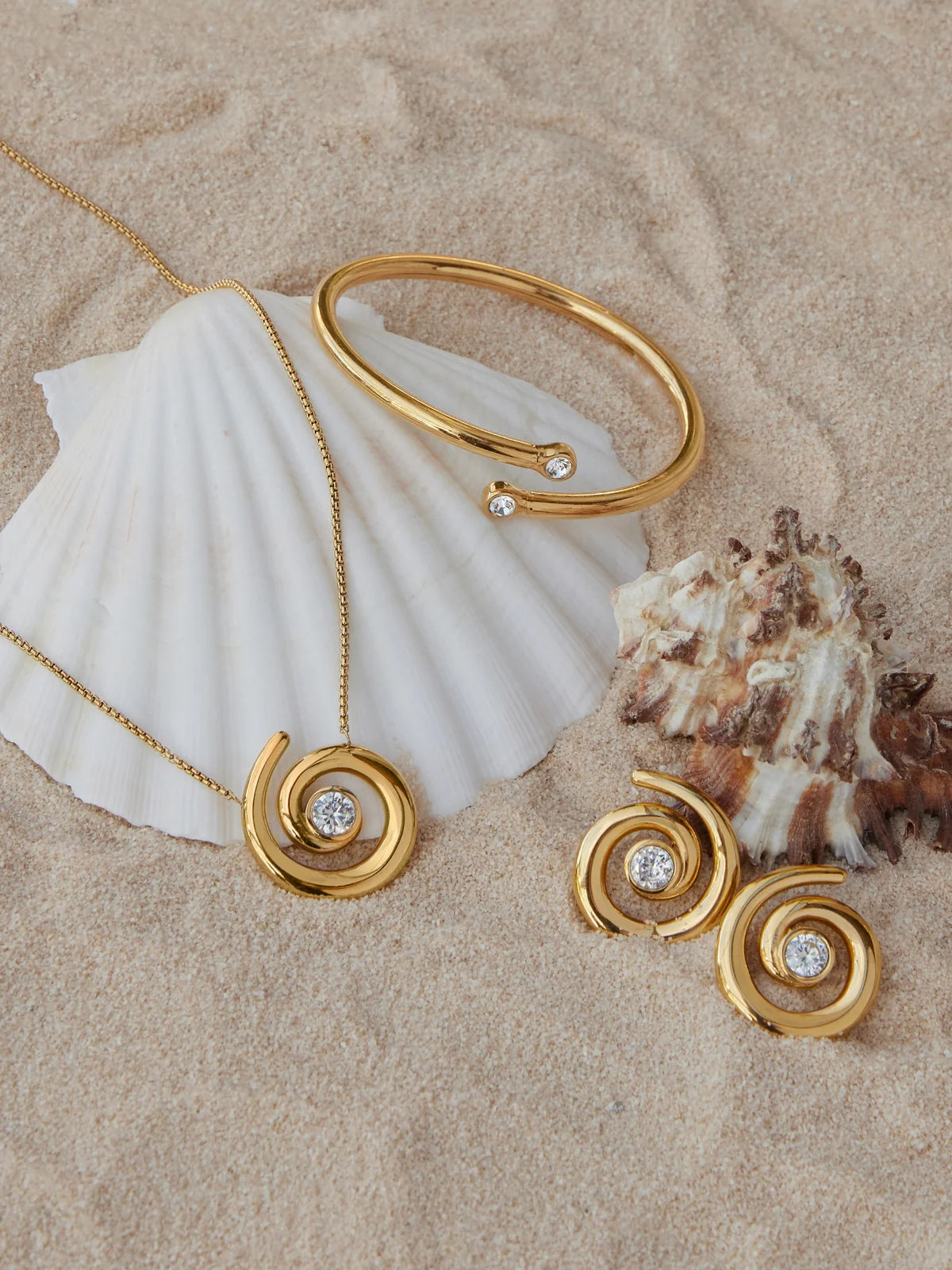 Collar Chess Spiral Gold