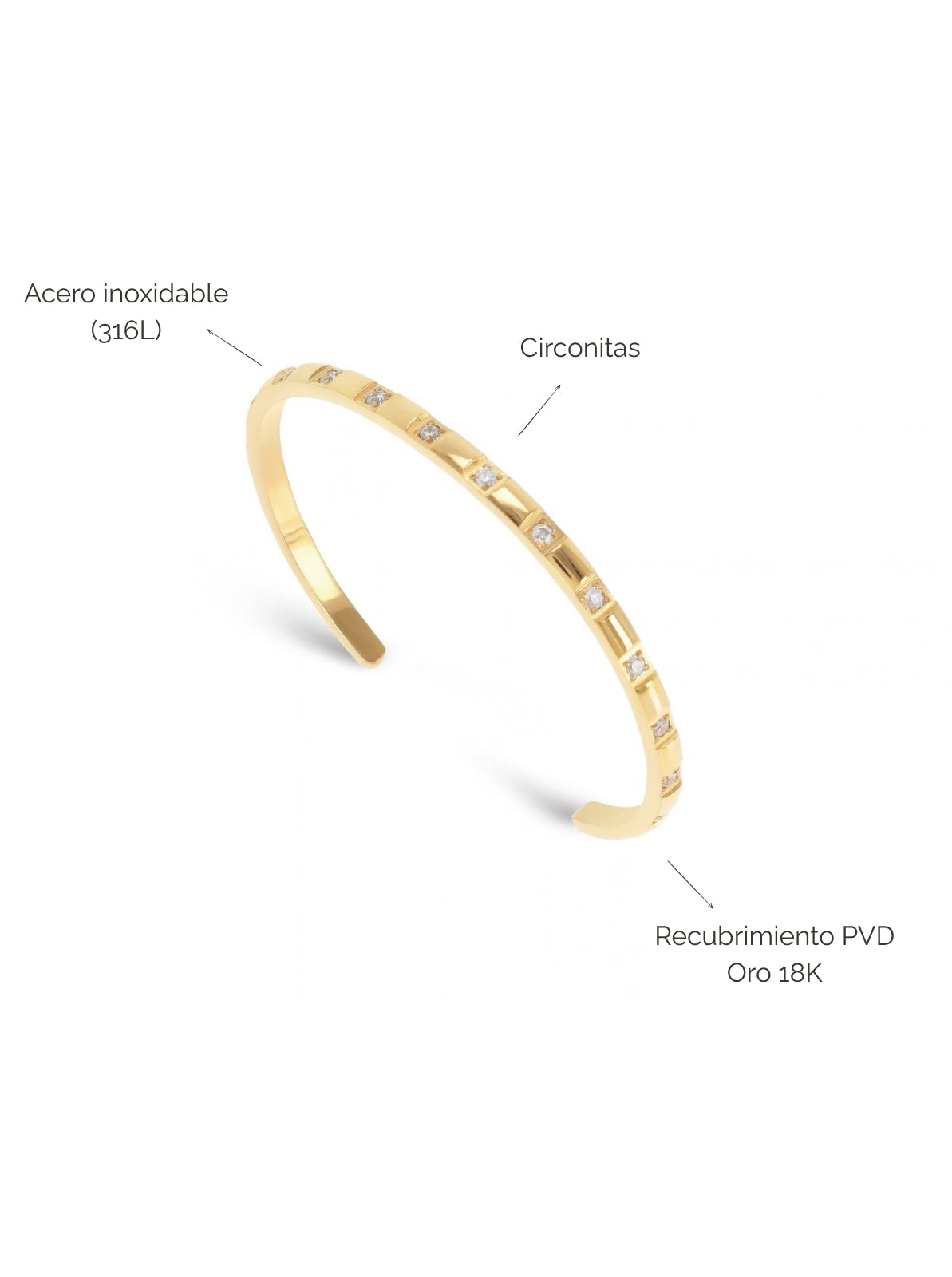 Esclava Dazzle Gold Crystal
