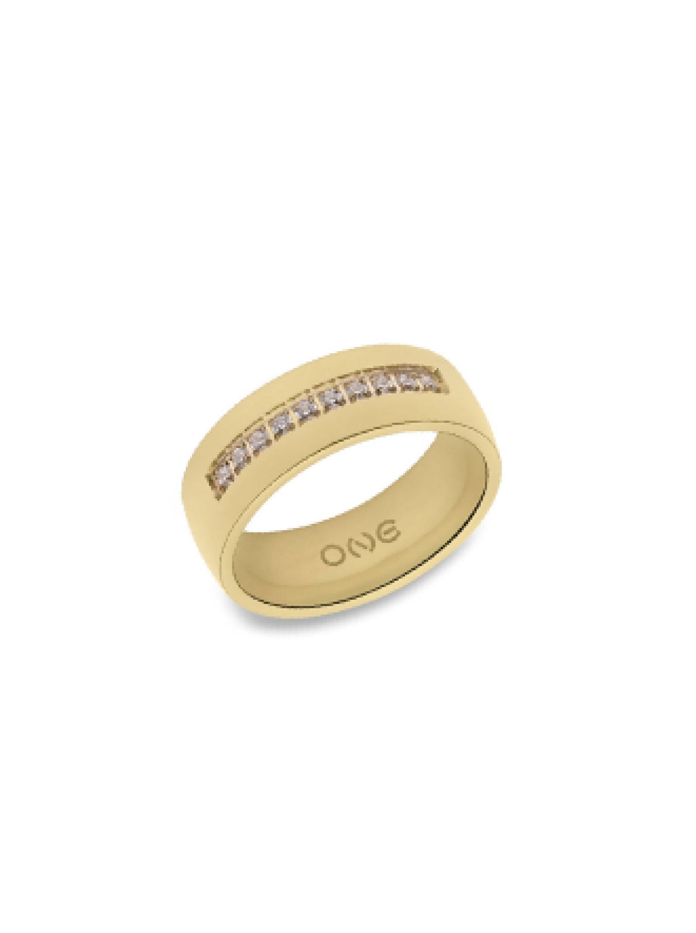 Anillo Asthetics dorado talla 7 de ONE