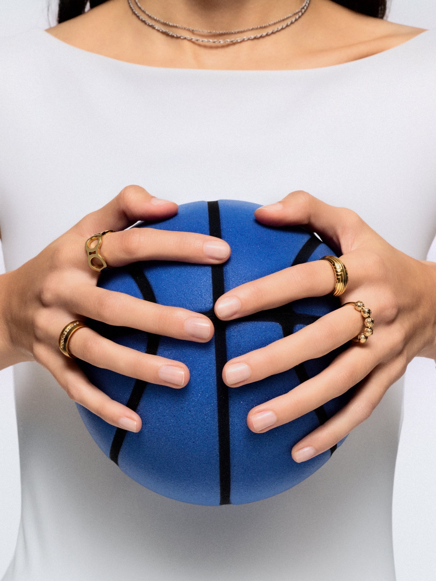 Anillo Asthetics dorado talla 9 de ONE