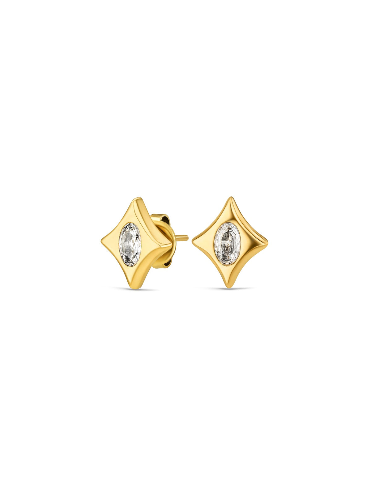 Aros Elena Tiny Divine Gold en tono dorado ONE