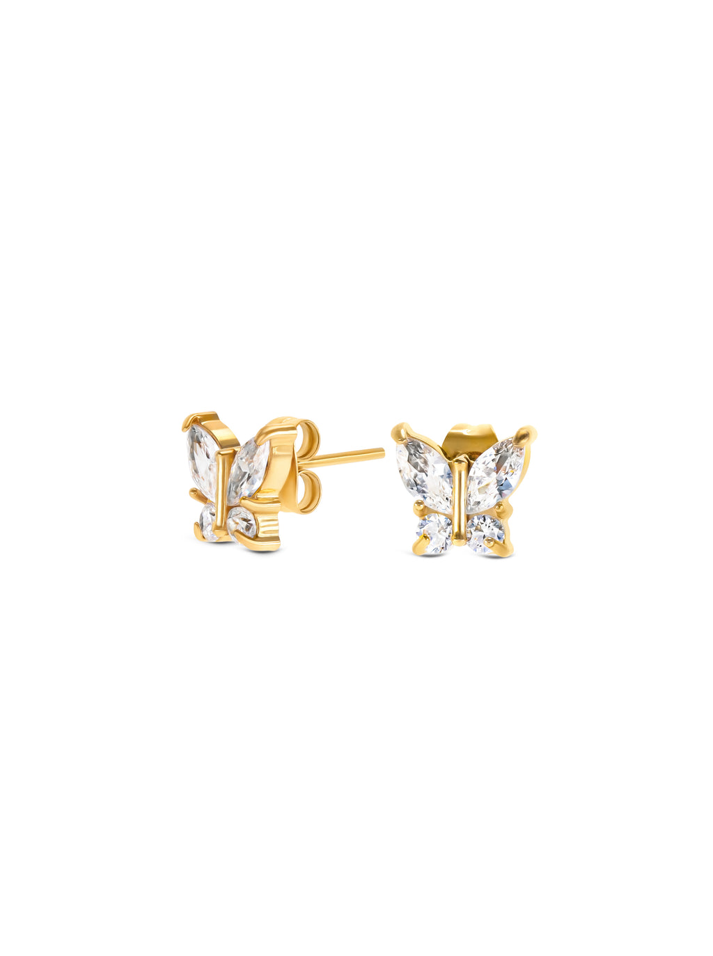 Aros Butterfly Crystal Gold