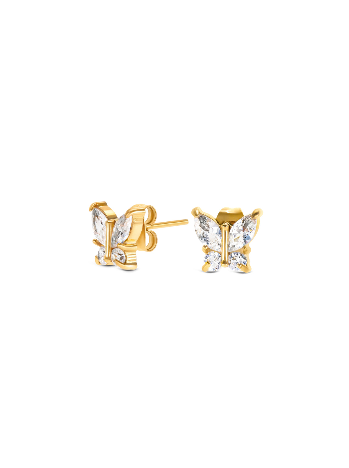 Aros Butterfly Crystal Gold