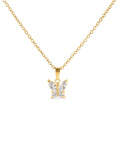 Collar Butterfly Crystal Gold