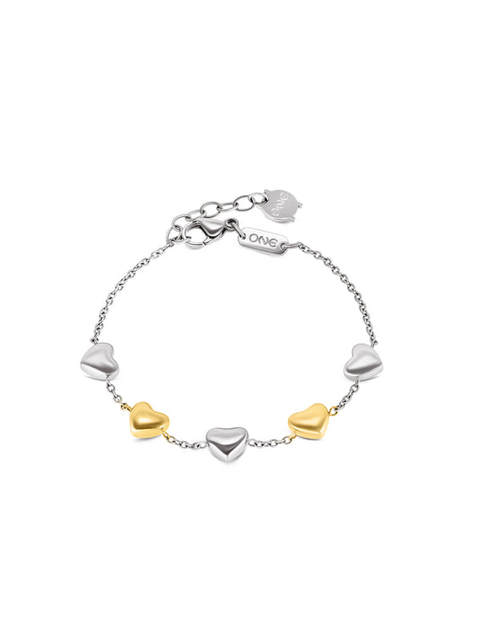 Pulsera Crazy Heart Embrace Bicolor