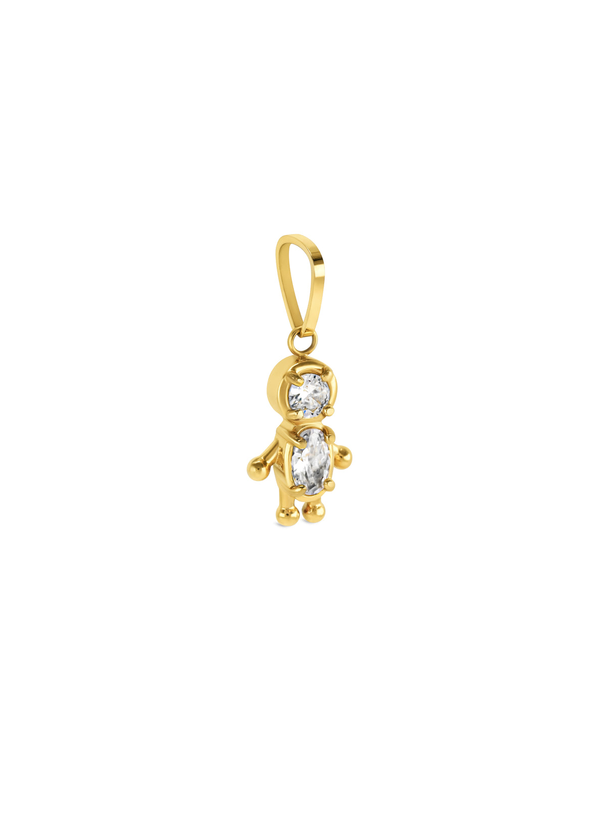 Charm Energy Boy Crystal Gold