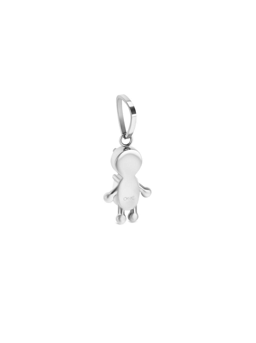 Charm Energy Boy Crystal Silver