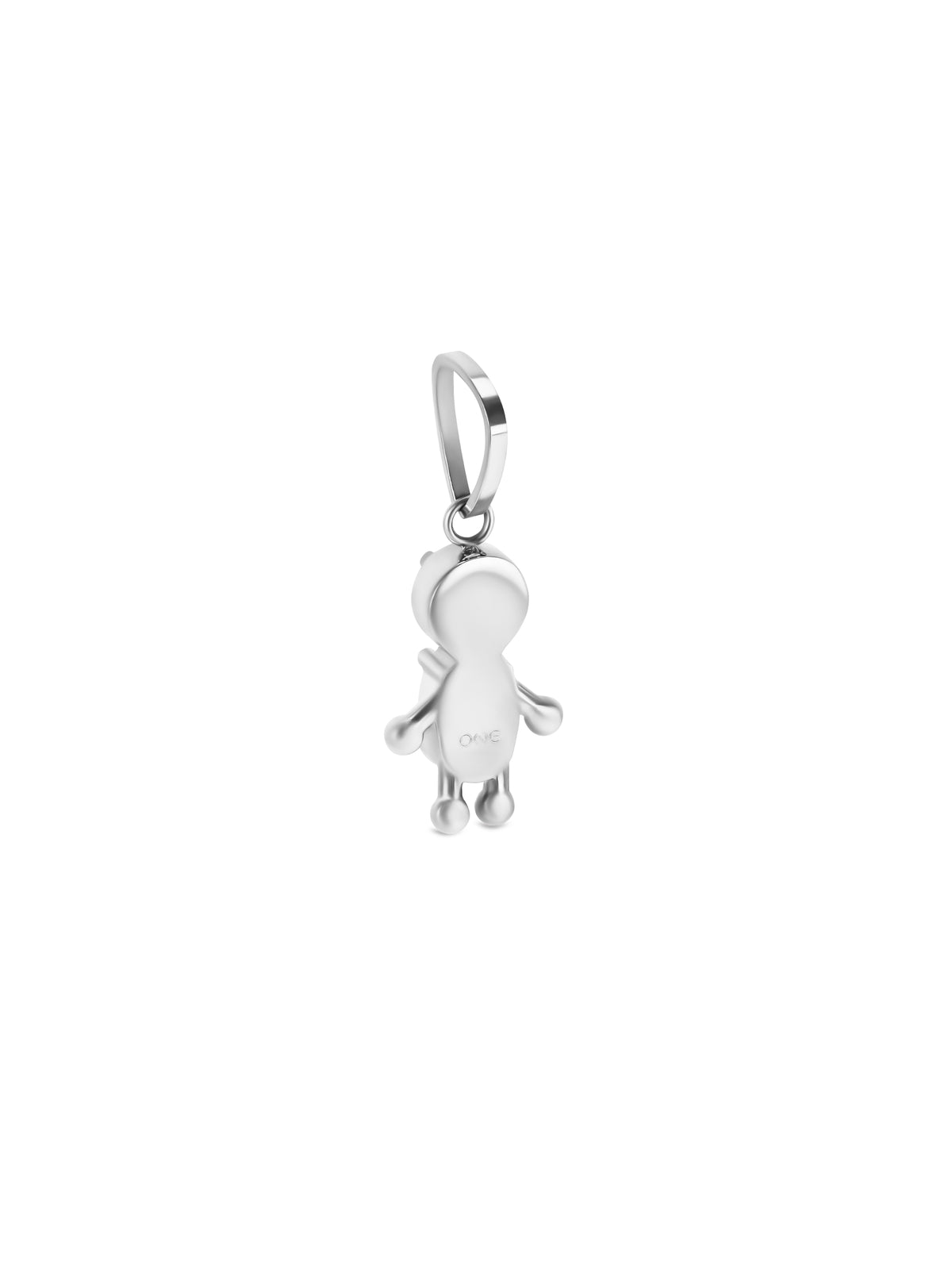 Charm Energy Boy Crystal Silver