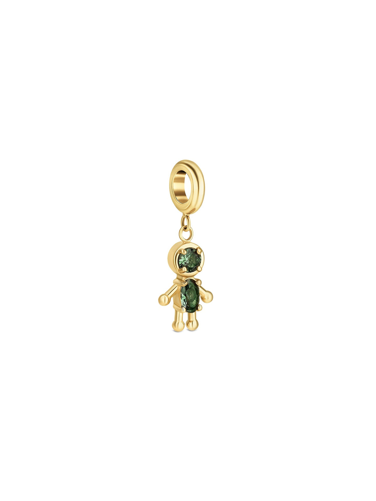 Charm Energy Green Boy Crystal Gold