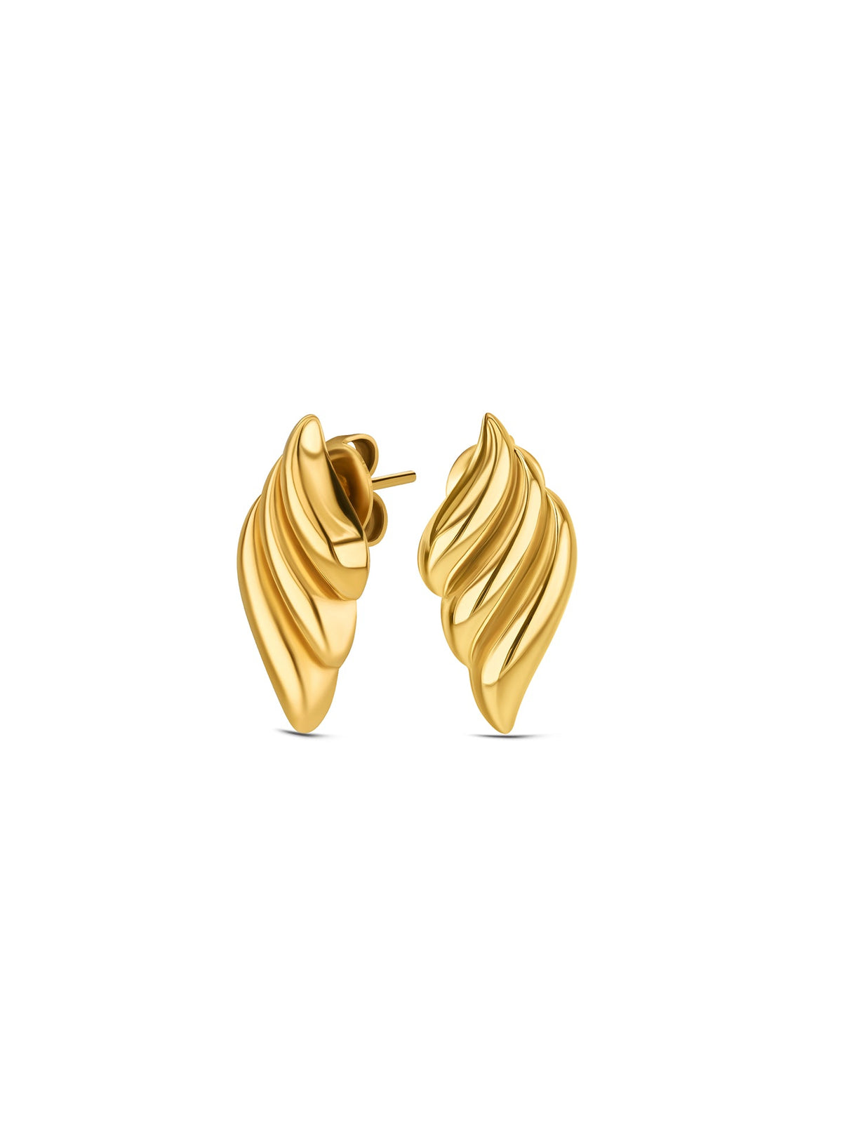 Aros Wave dorados de ONE