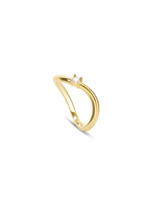 Anillo Infinity Solitaire Gold