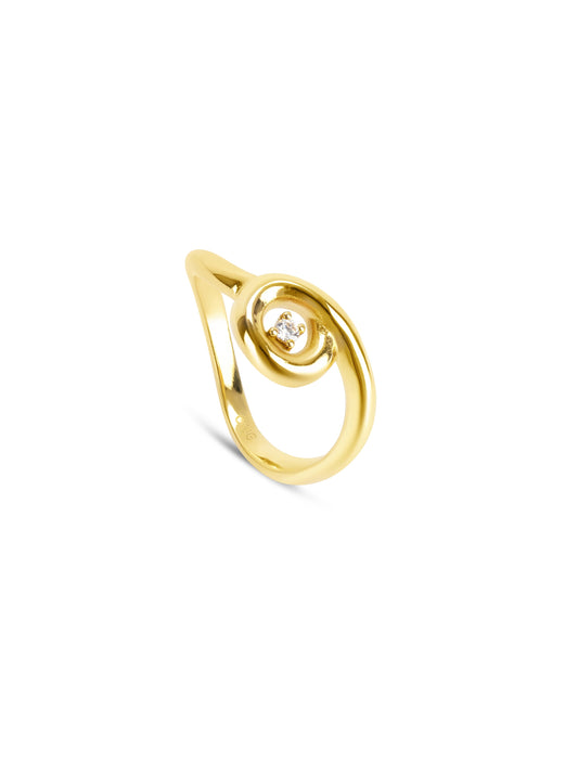 Anillo Infinity Twisted Gold