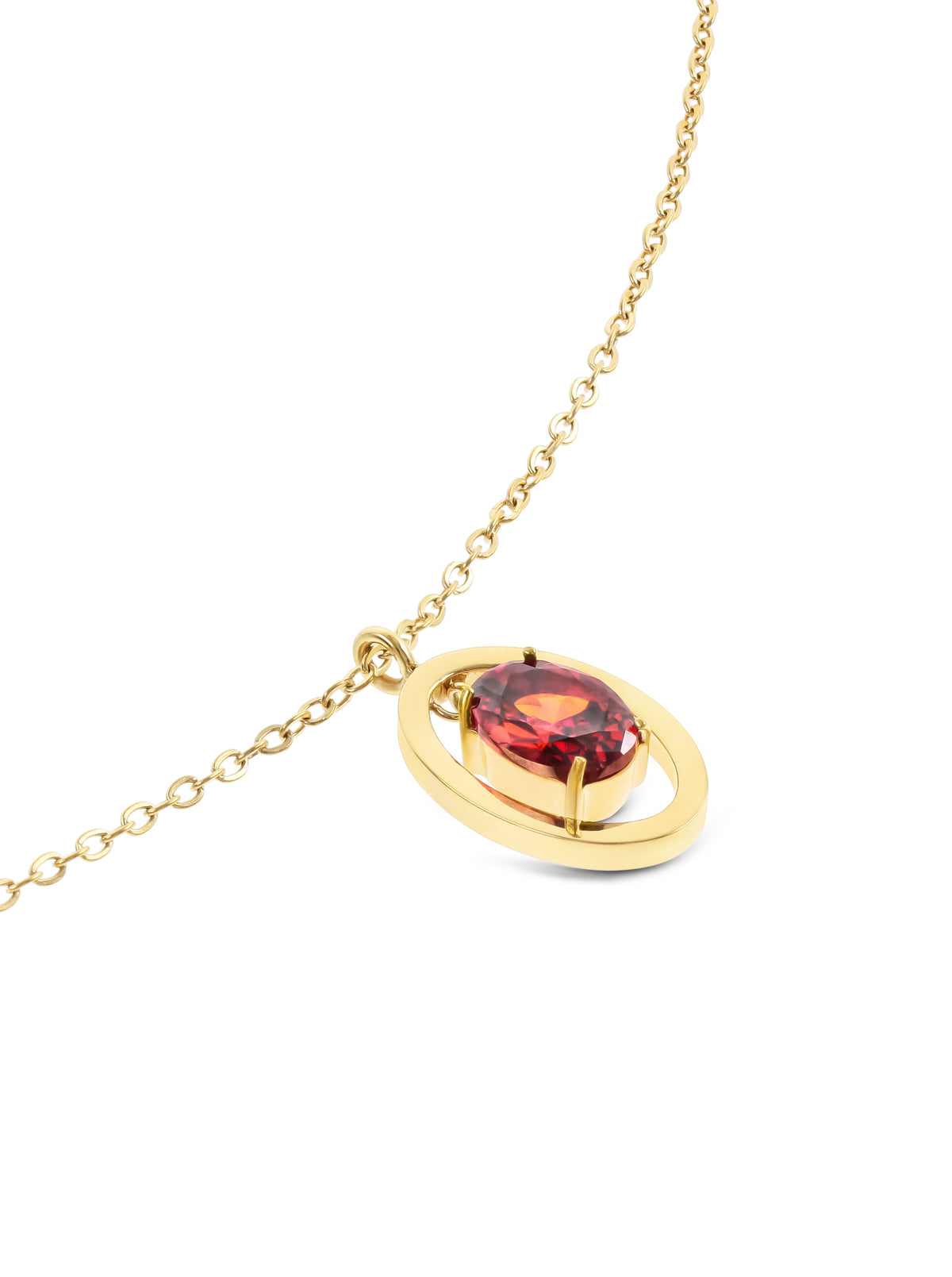 Collar Birthstone Enero - Protección