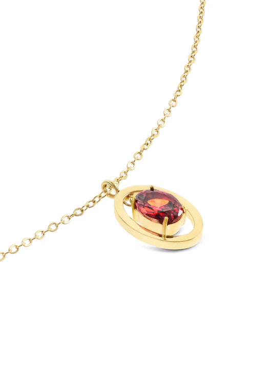 Collar Birthstone Enero - Protección