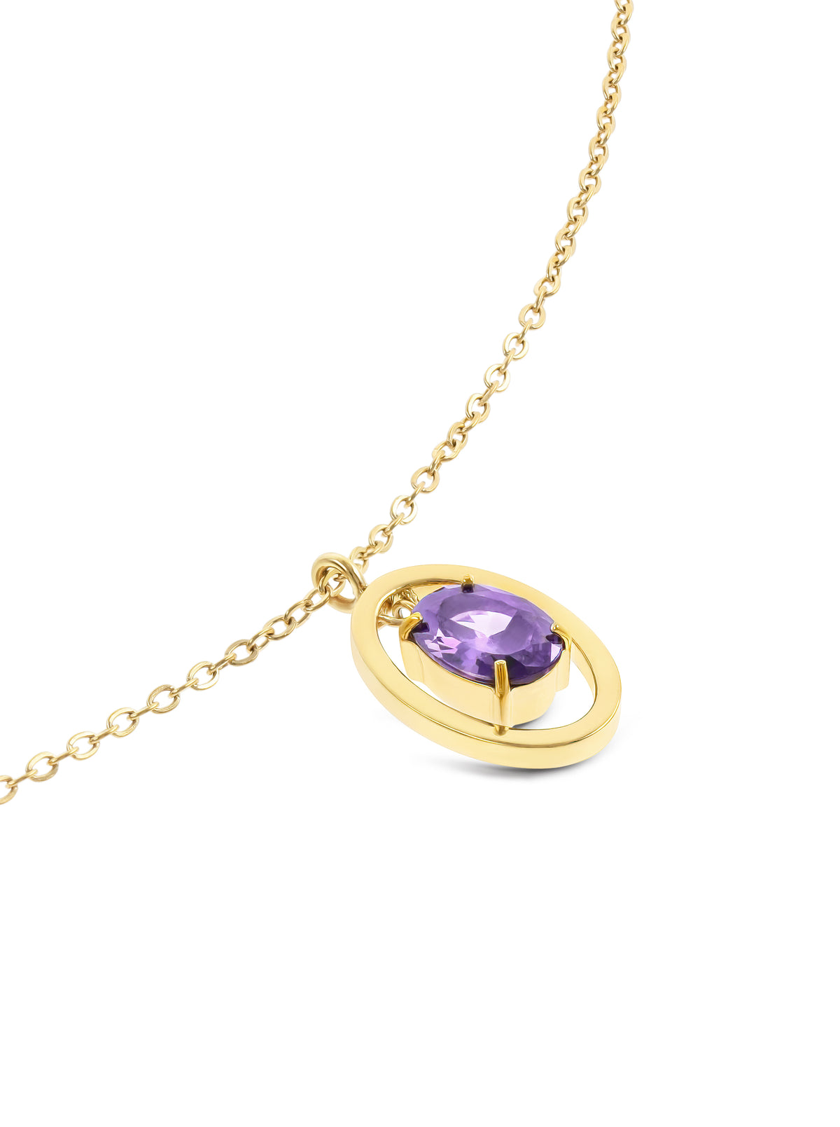 Collar Birthstone Febrero - Sabiduría
