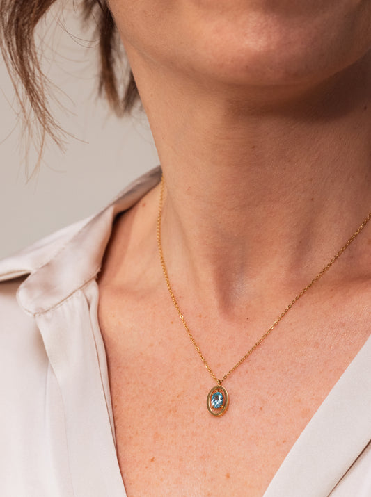 Collar Birthstone Diciembre - Felicidad