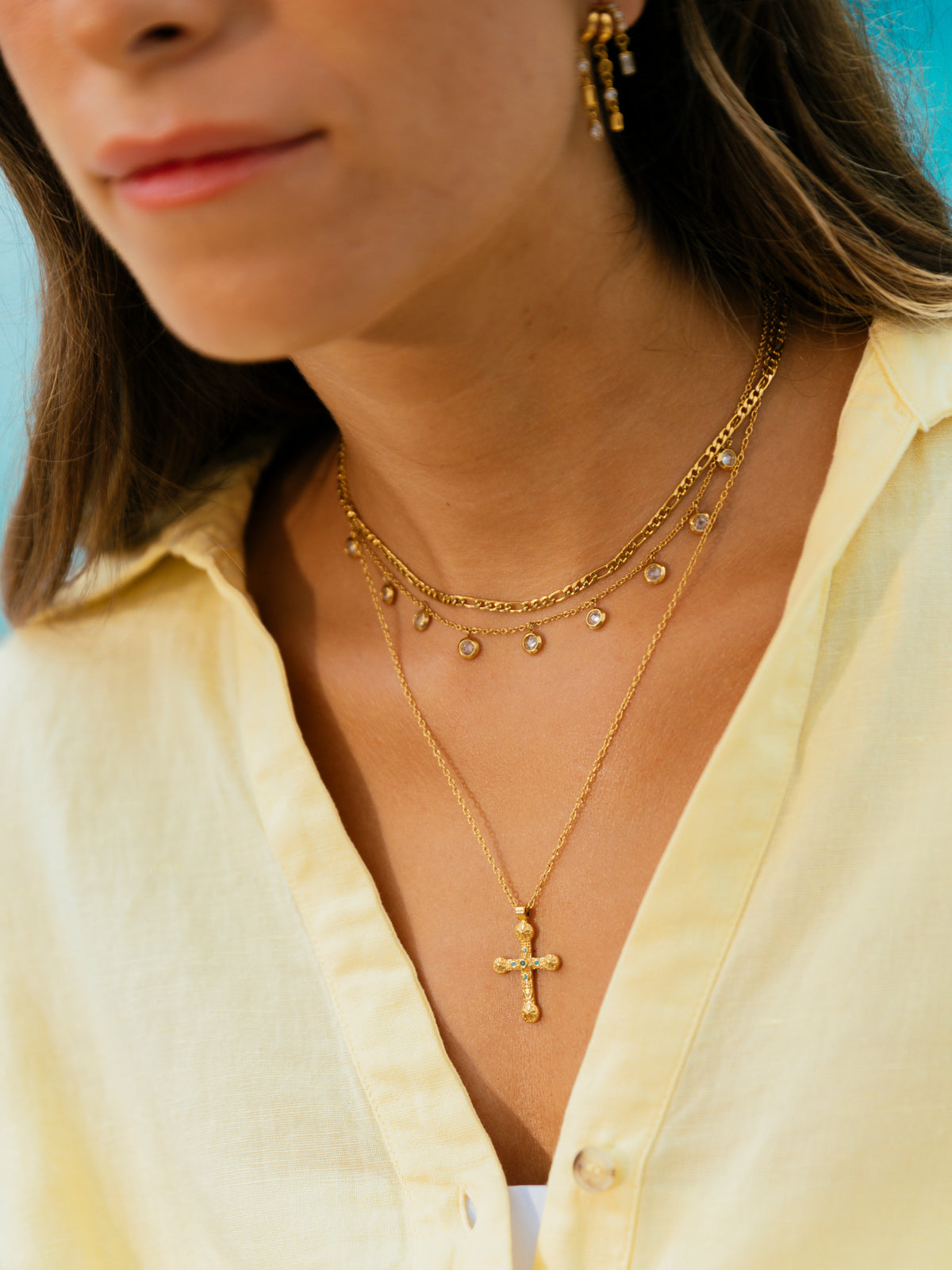 Collar Neckmess Glow Gold