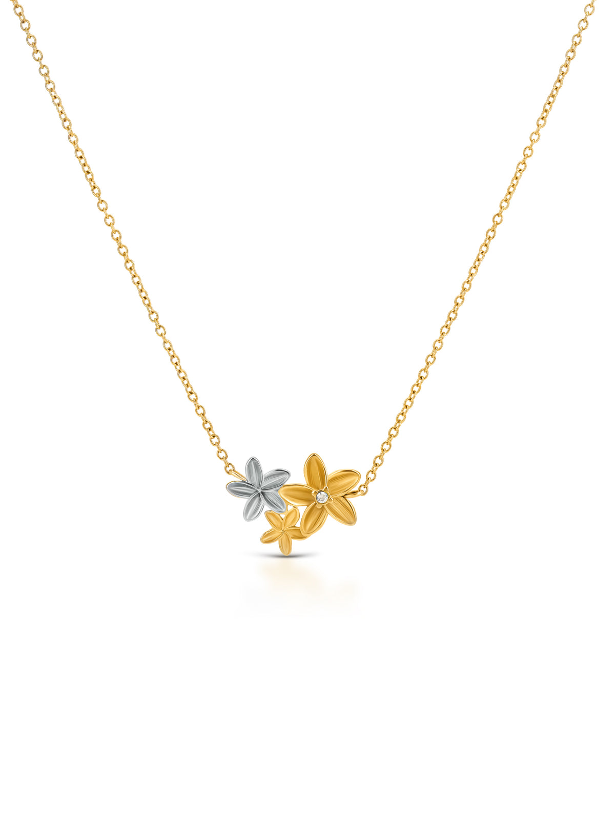 Collar Fleur Bicolor