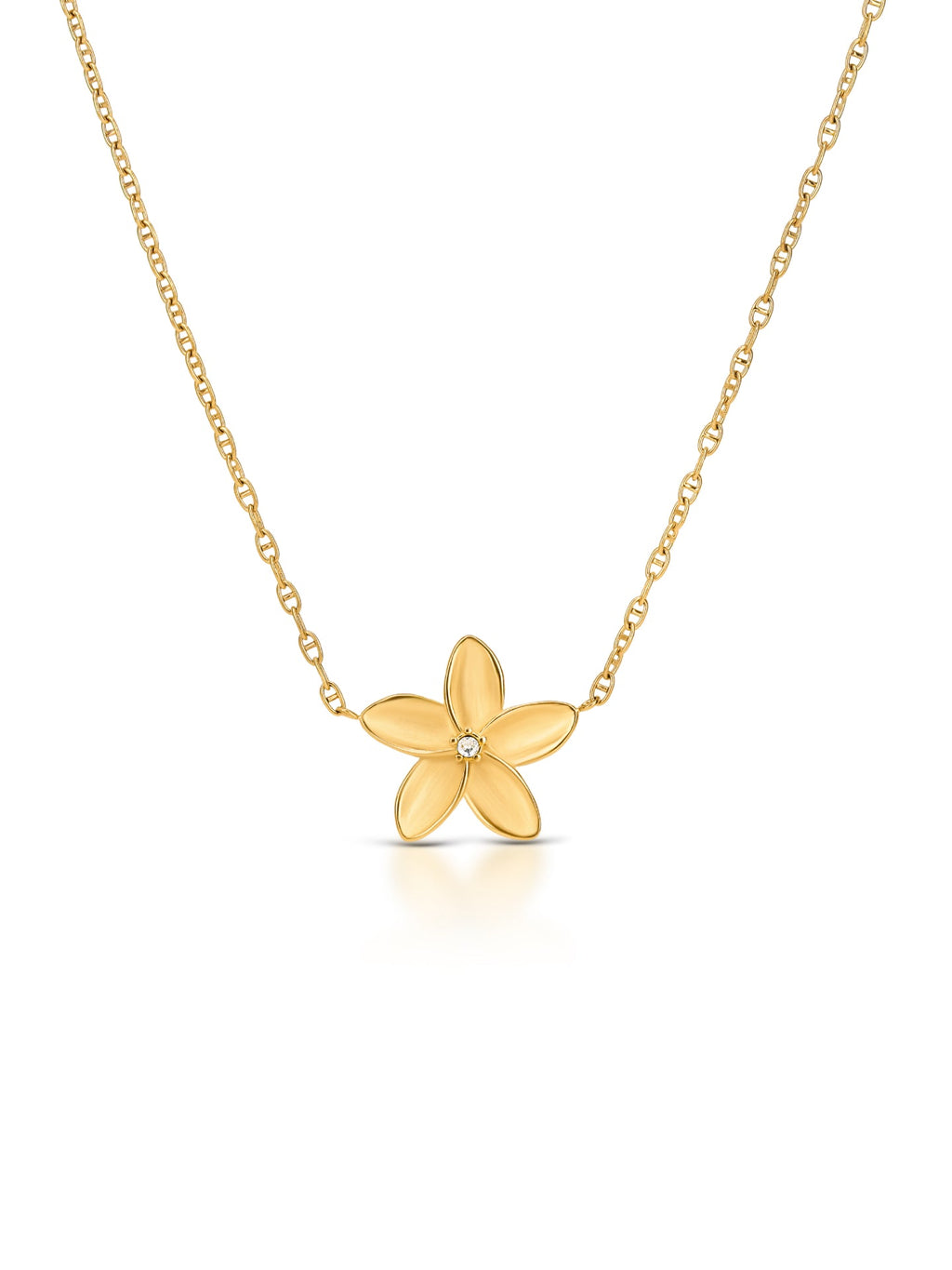 Collar Fleur dorado de ONE