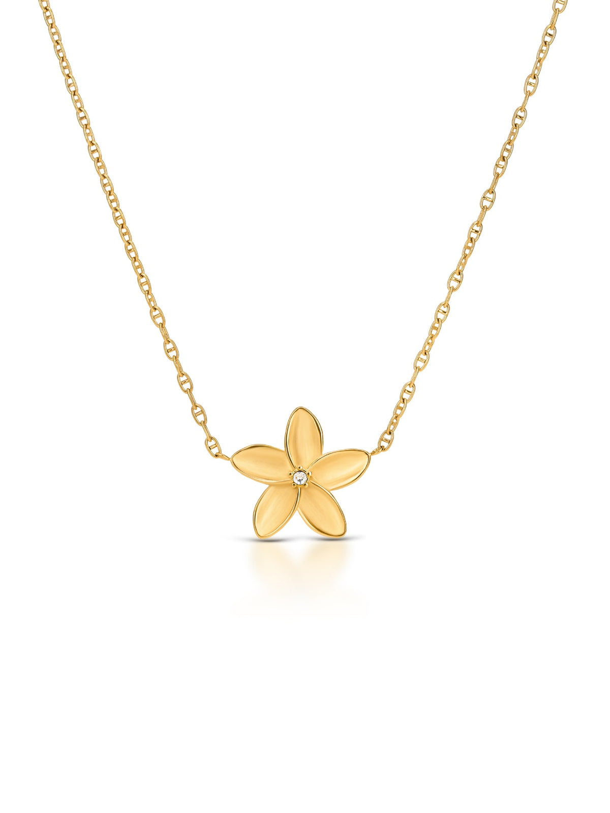Collar Fleur dorado de ONE