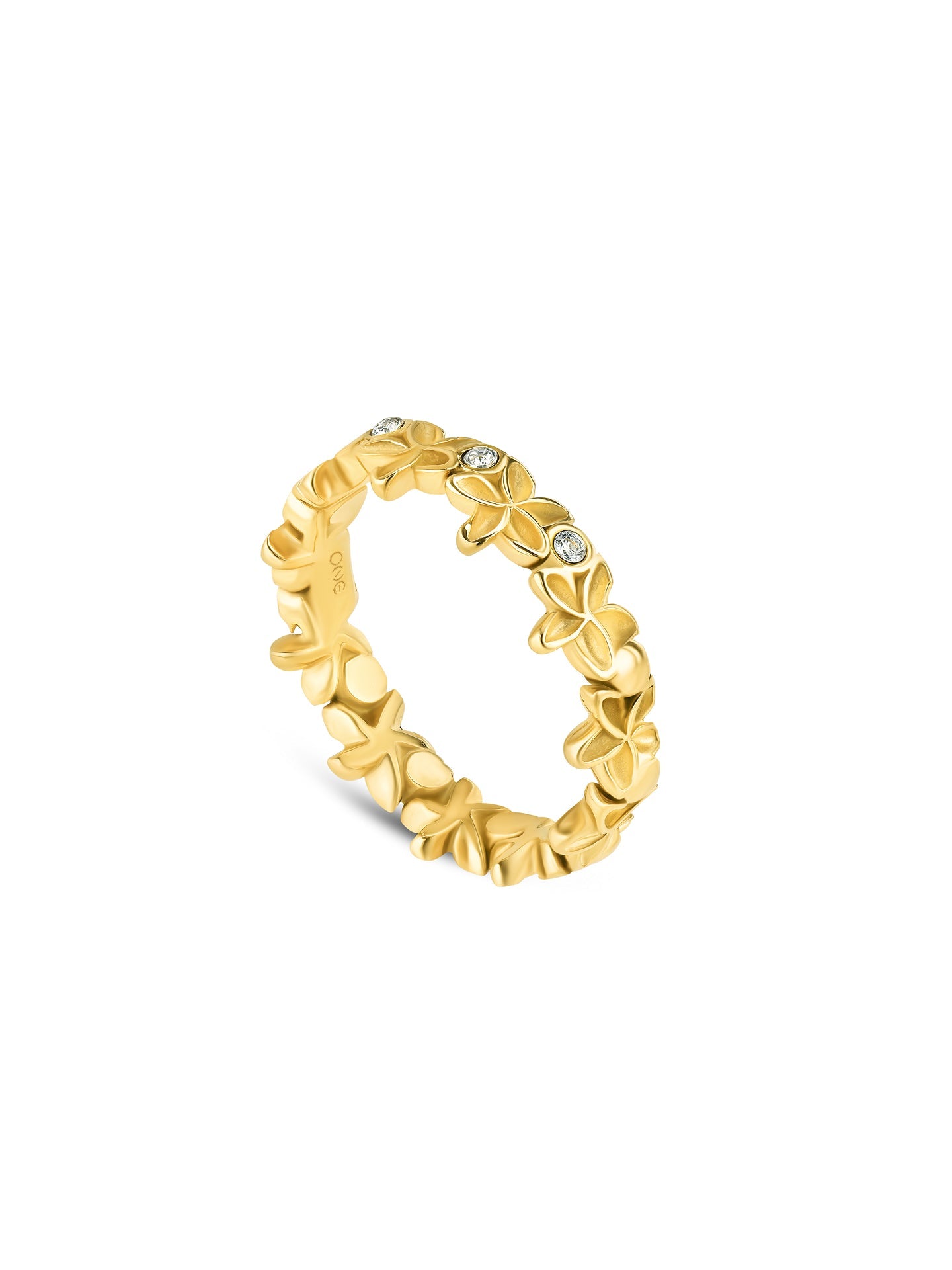 Anillo Fleur Gold talla 8 de ONE