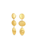 Aros Plissé Long Gold en tono dorado ONE