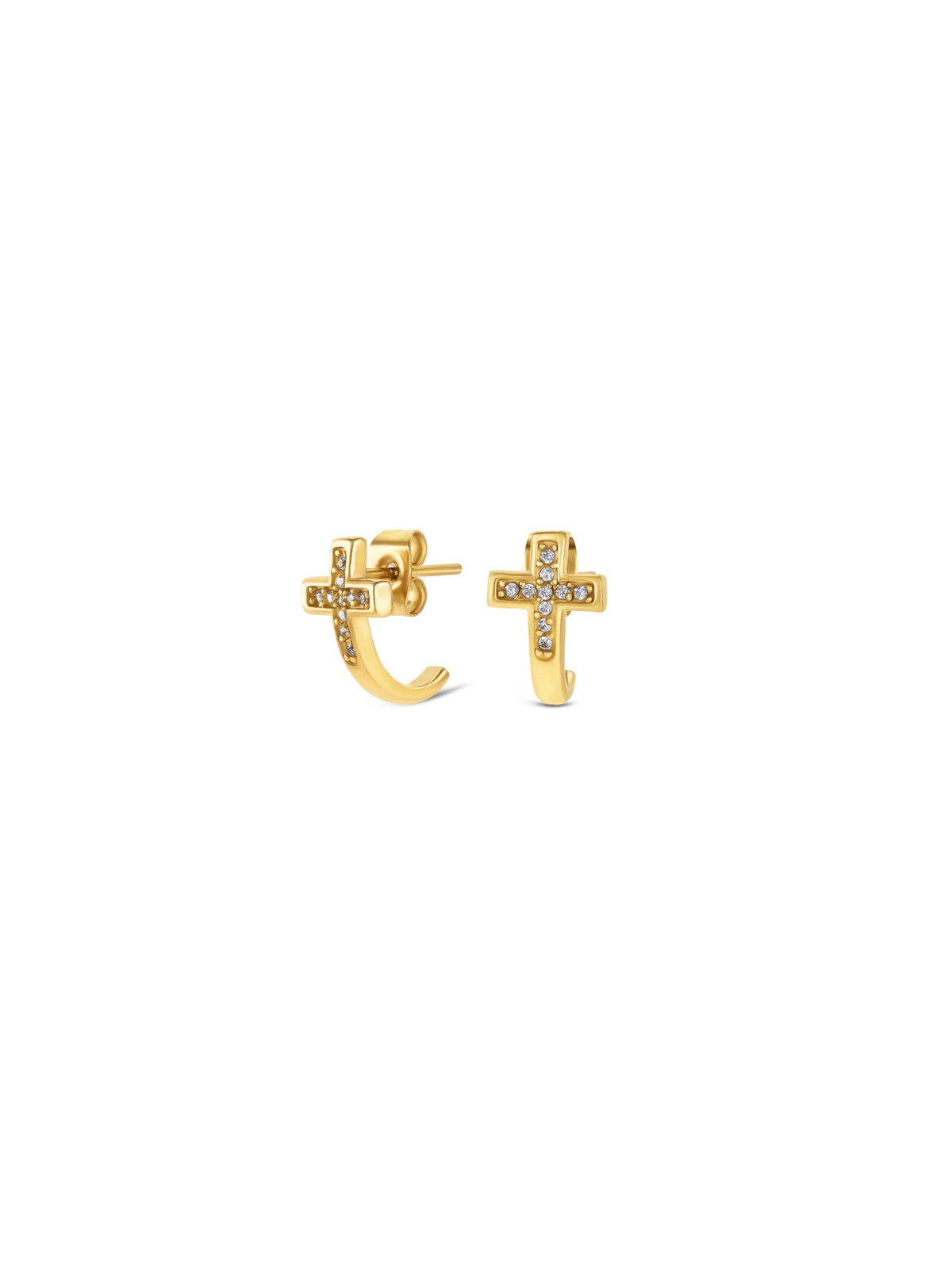 Aros Reflexions Crossed dorados de ONE