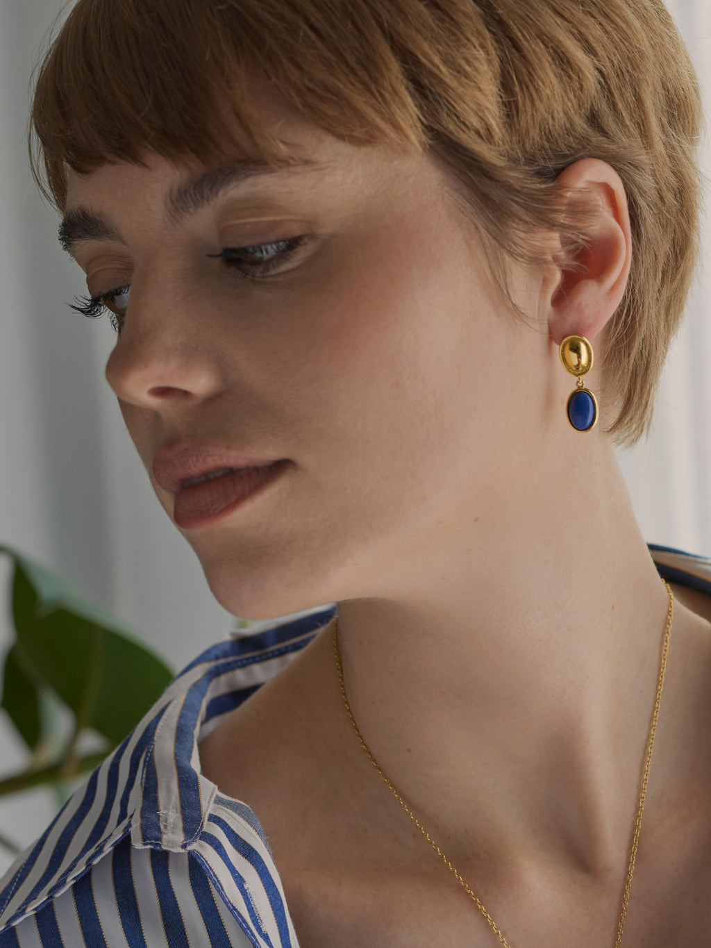 Aros Element Blue Long Gold