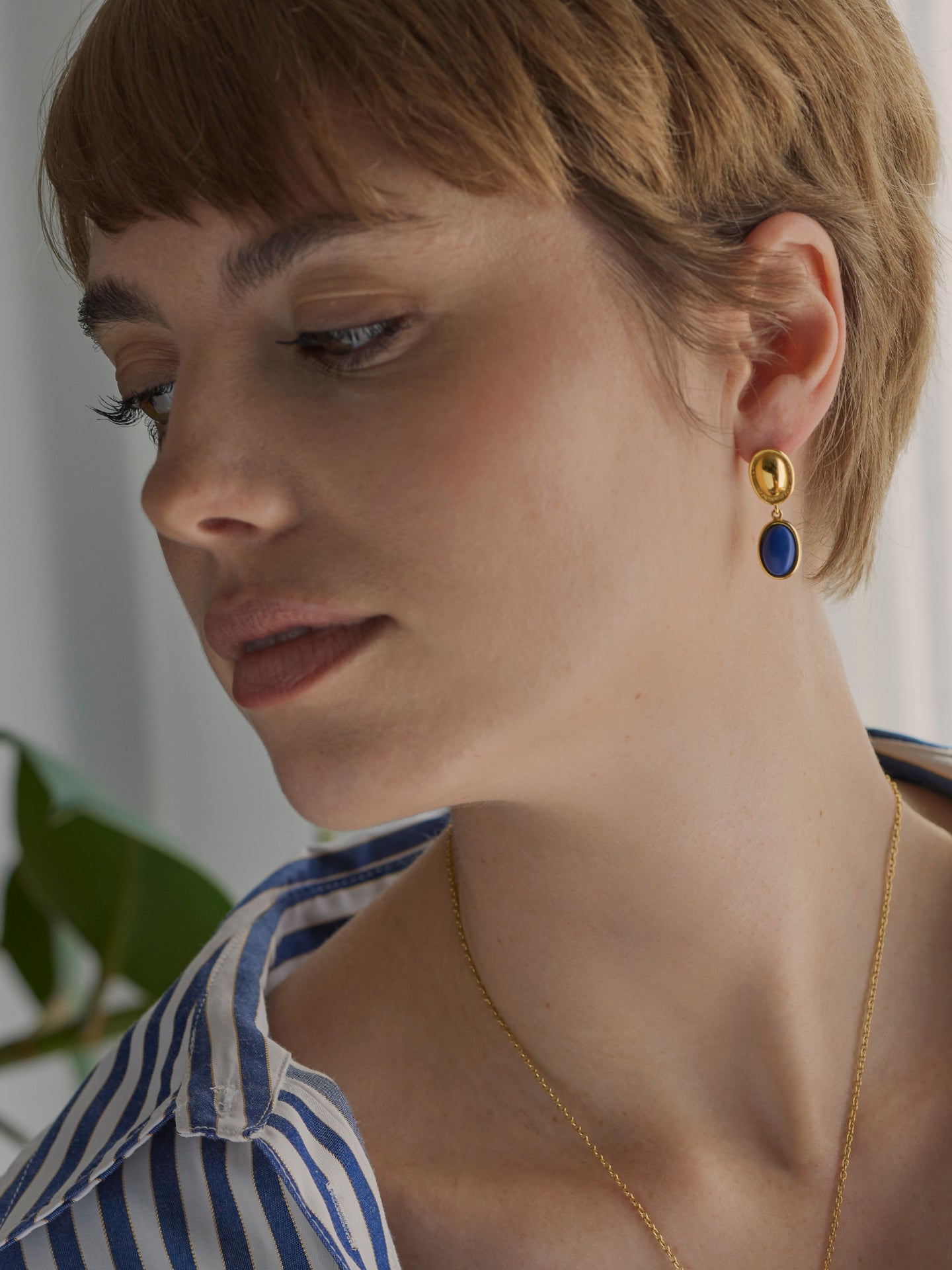 Aros Element Blue Long Gold