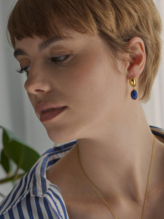 Aros Element Blue Long Gold