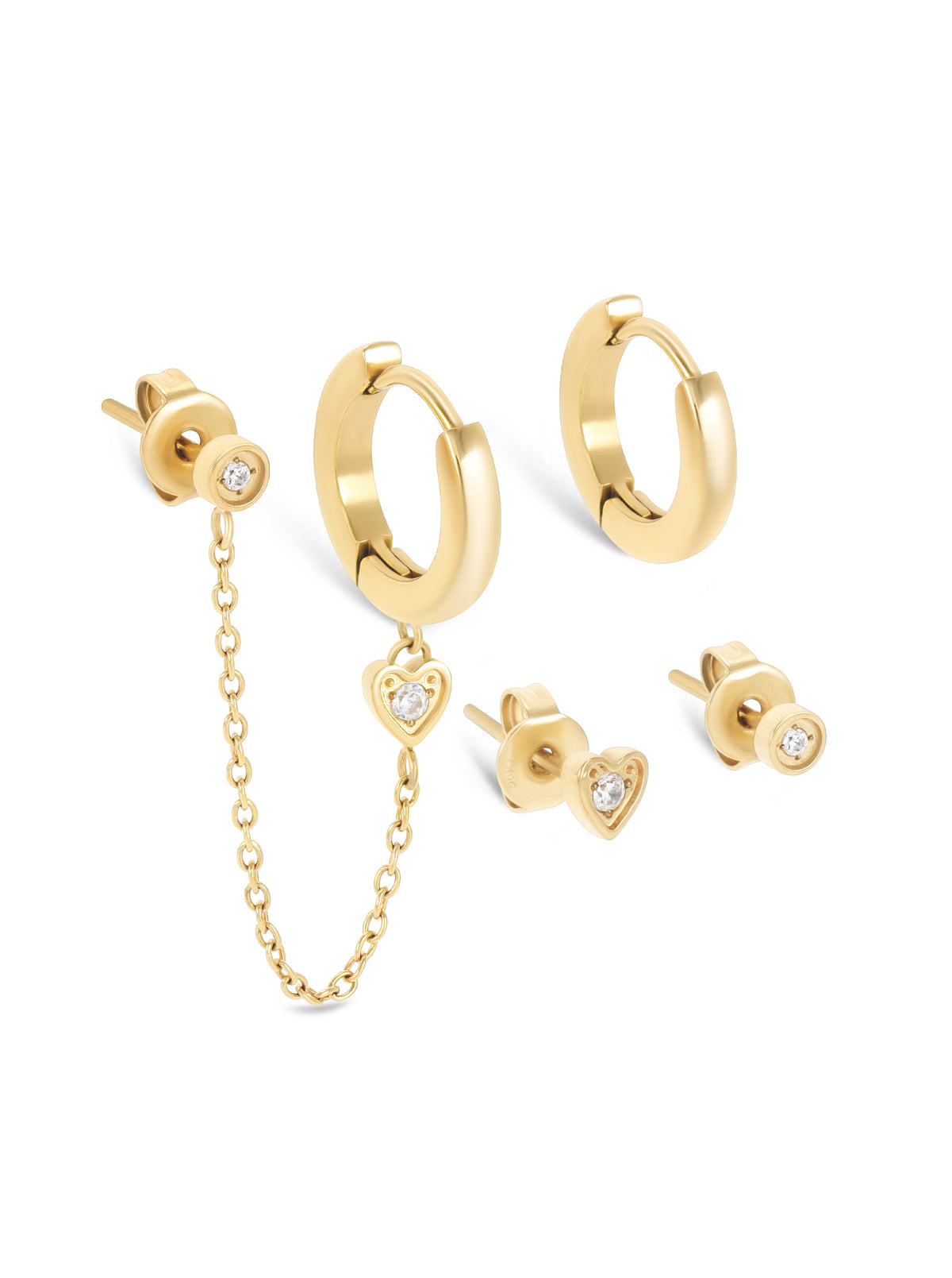 Set de Pendientes Golden Harmony