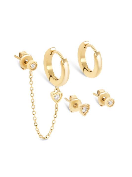 Set de Pendientes Golden Harmony