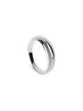 Anillo Twisted plateado talla 6 de ONE