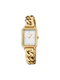 Reloj Mini Dare dorado con esfera blanca de ONE