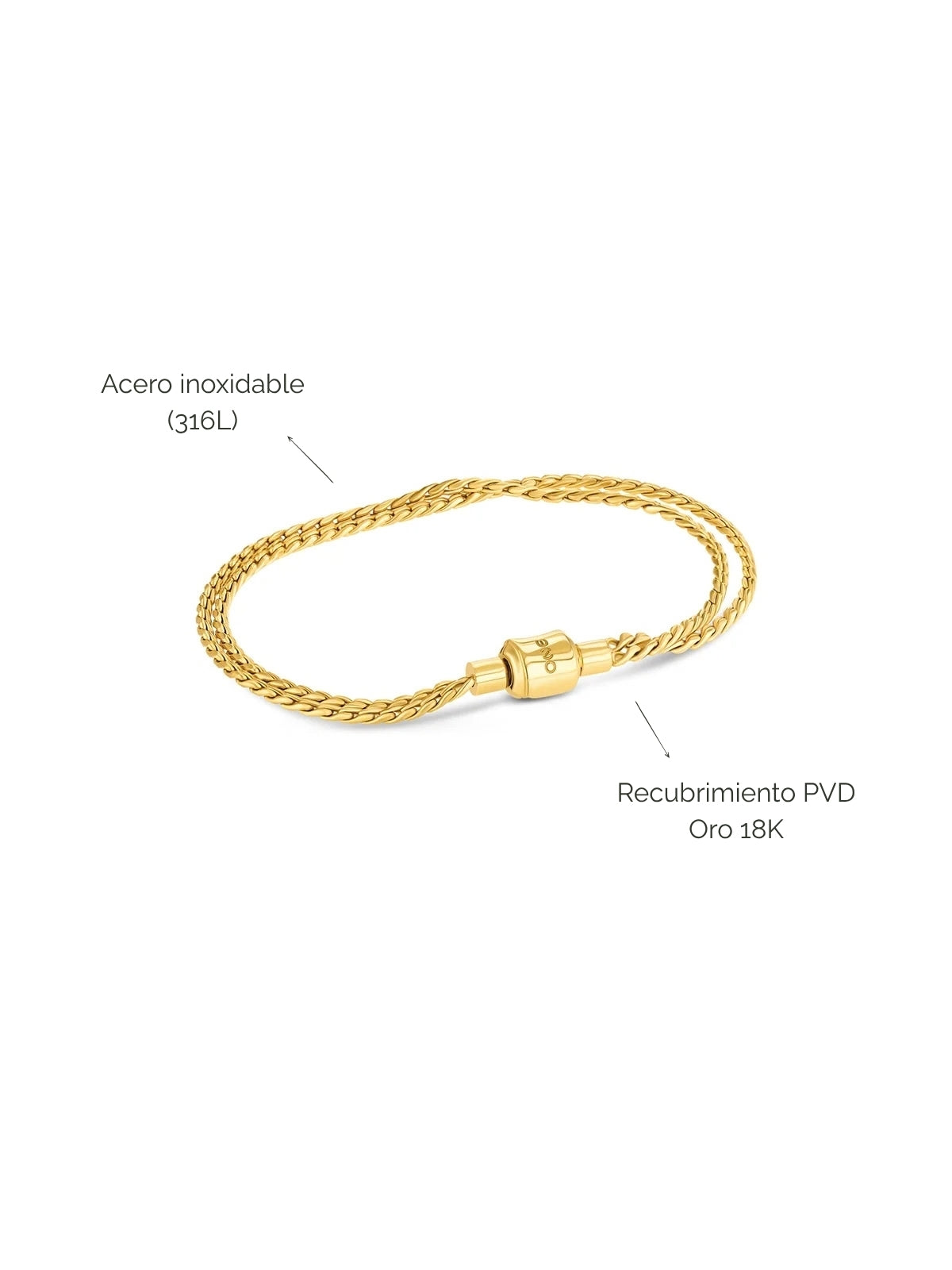 Pulsera Energy Master Soft Gold
