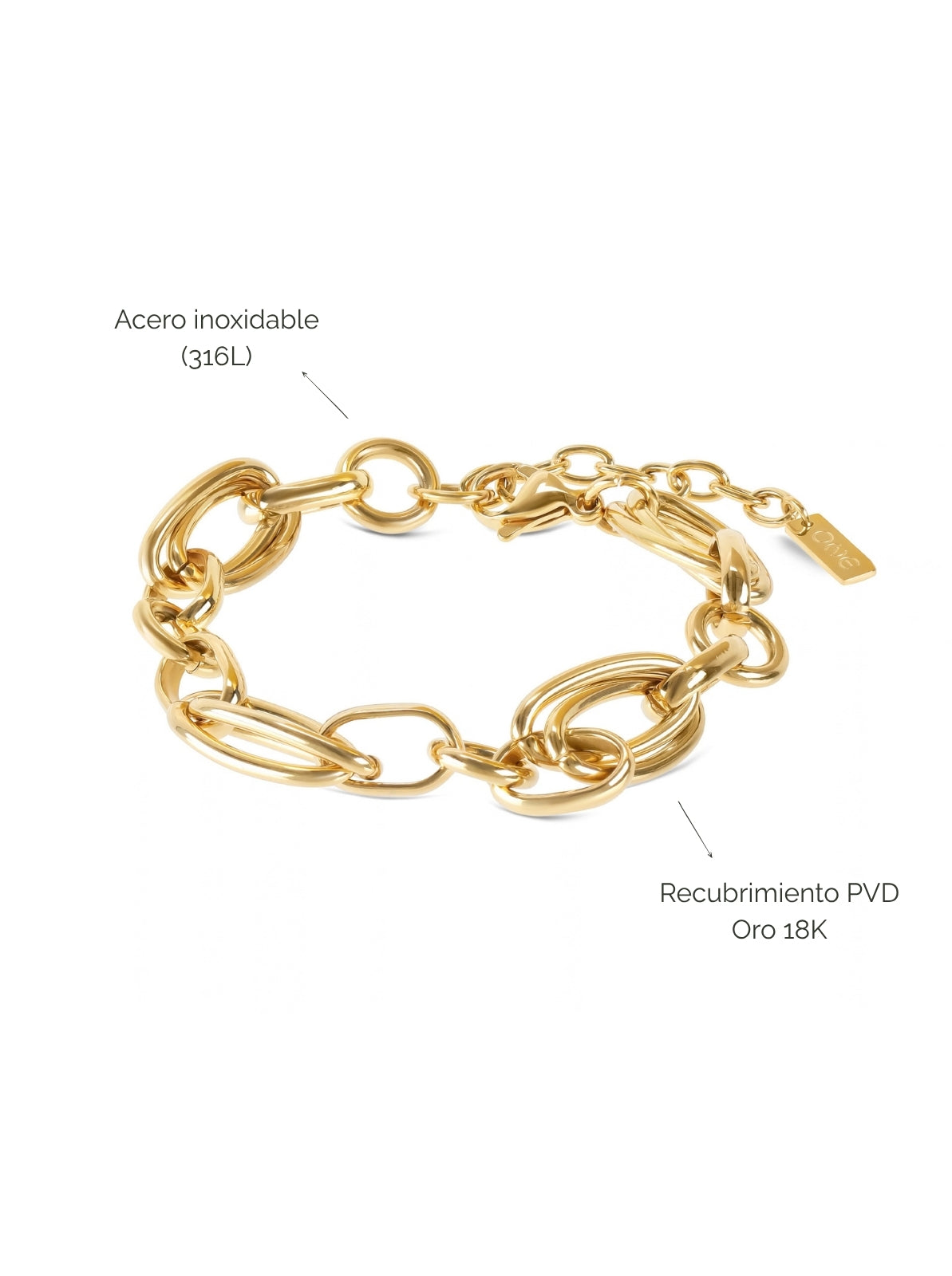 Pulsera Luminous Solid Gold