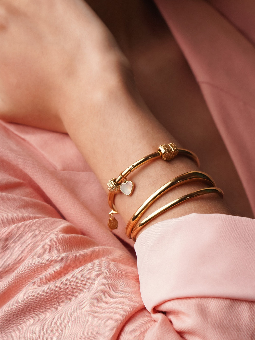 Pulsera Esclava Energy Master Oval Gold