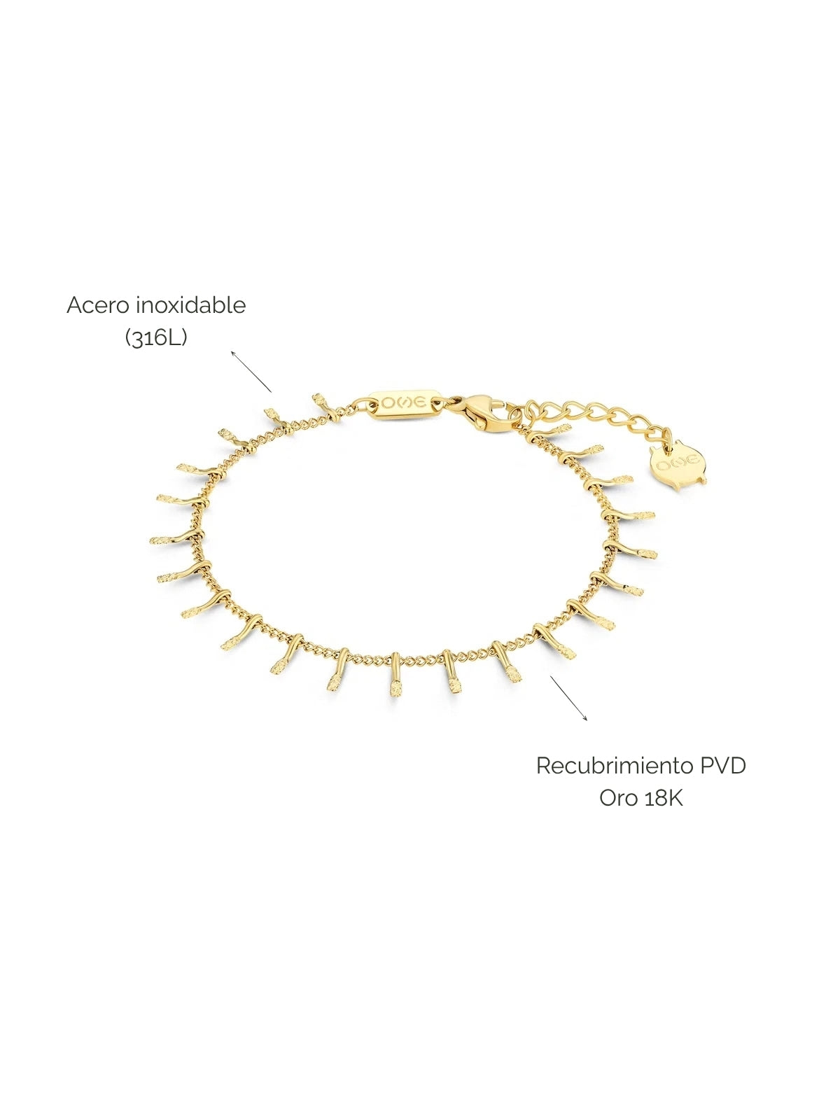 Pulsera One Tiny Drops Gold