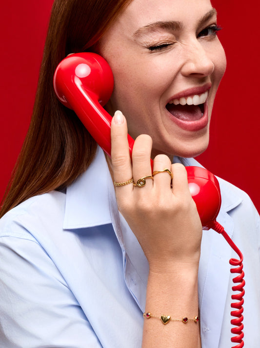 Pulsera Red Spark Gold