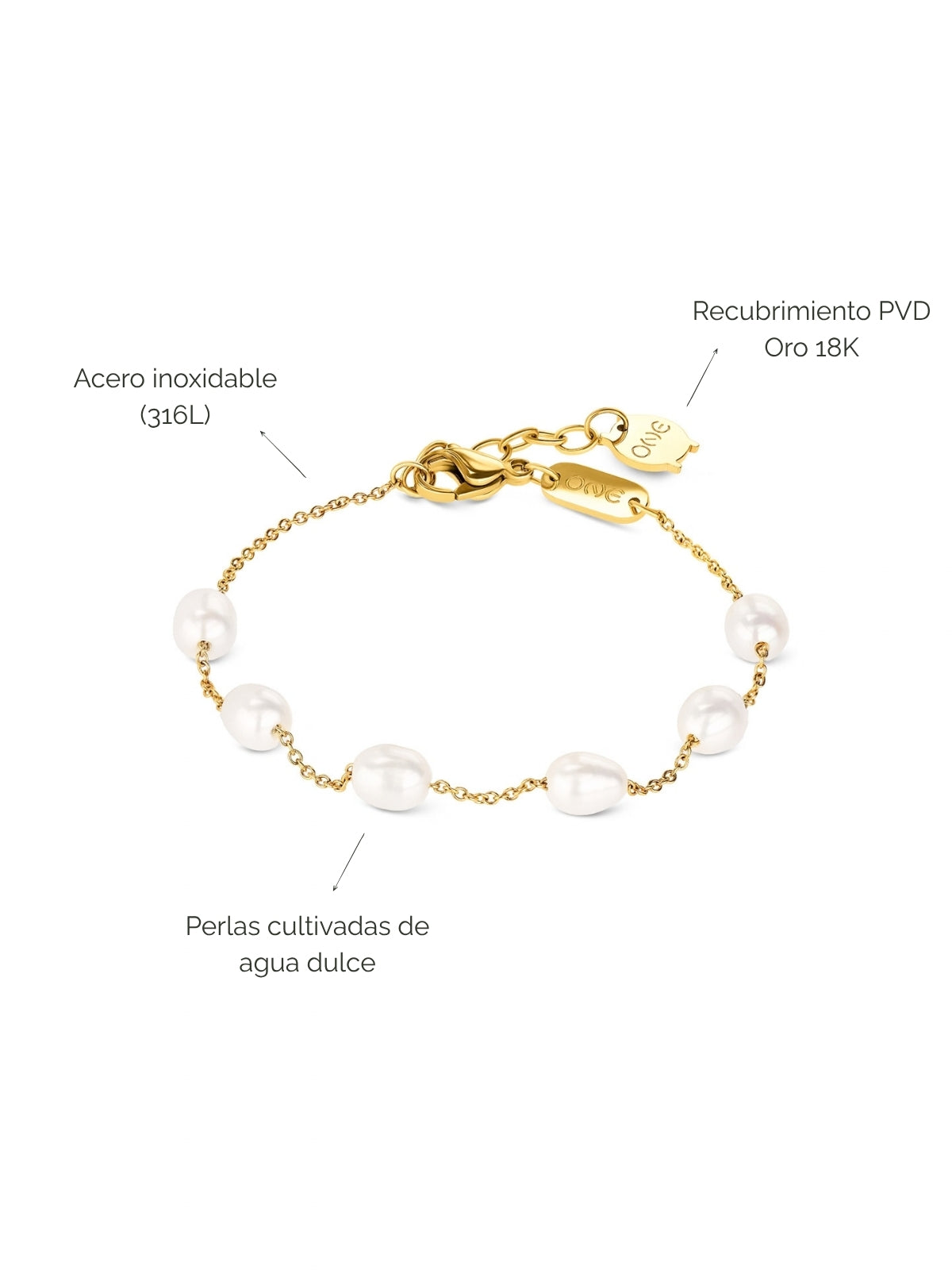 Pulsera Rose Infinite Pearl