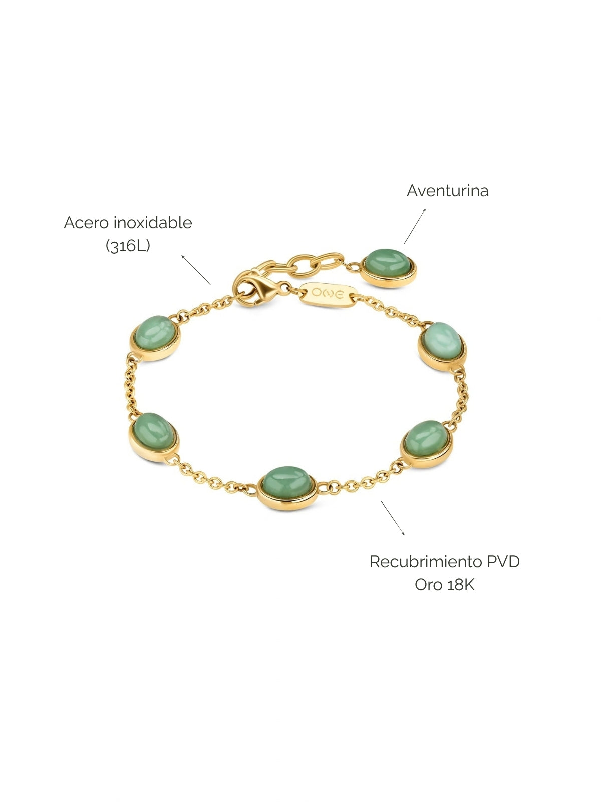 Pulsera Salina Oval Green Mint