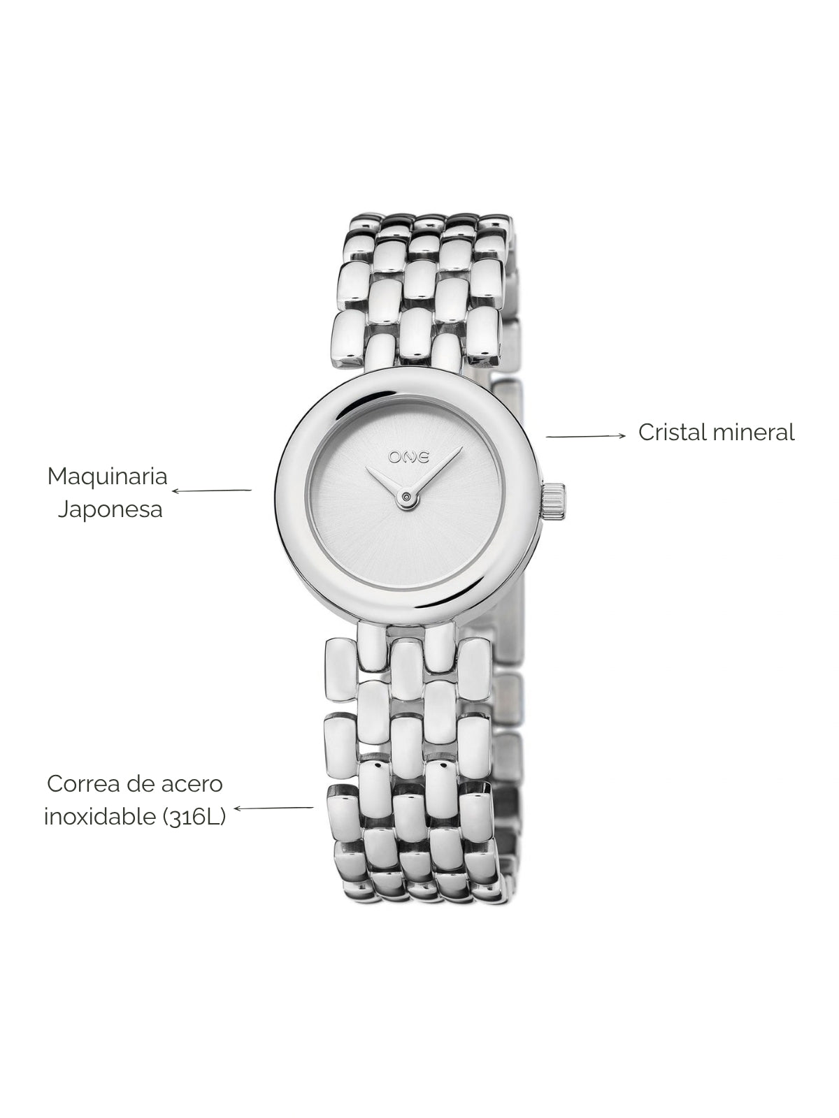 Reloj Belle Silver