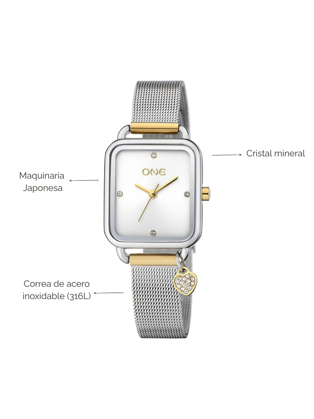 Reloj Charmy Bicolor