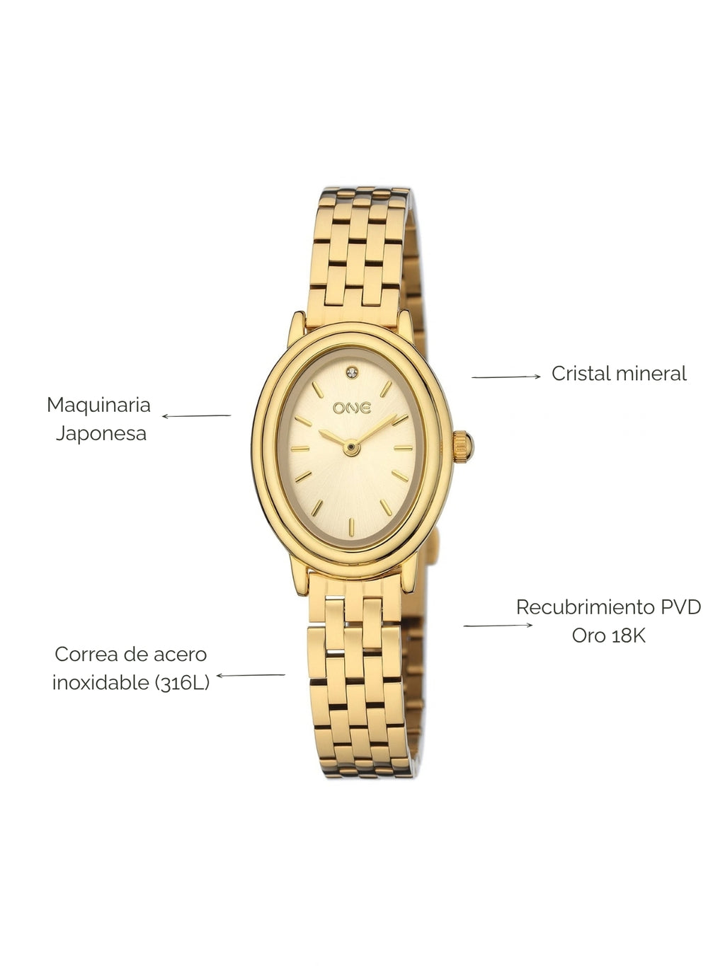 Reloj Flirt Gold