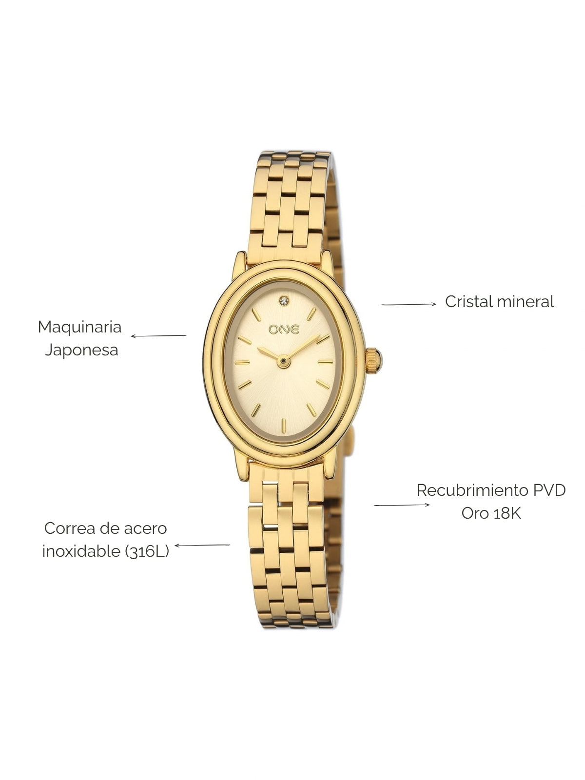 Reloj Flirt Gold
